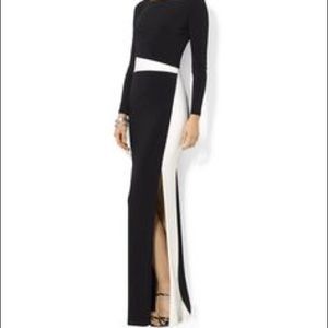 Ralph Lauren Long Sleeve Gown